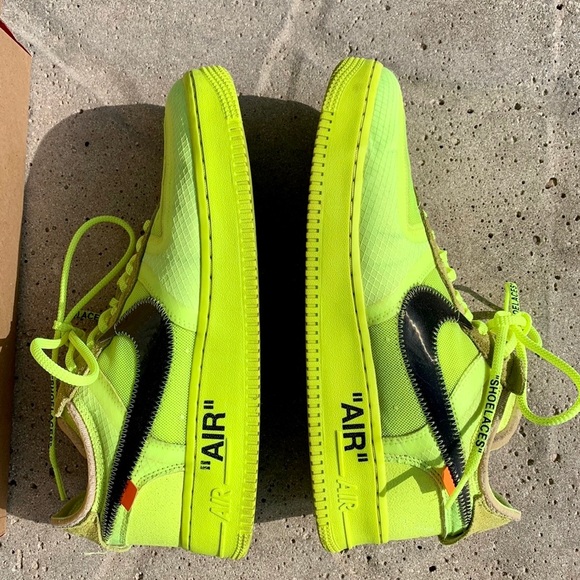 Authentic Nike x Off-White Air Force 1 Volt SZ 10 - Picture 2 of 8